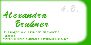 alexandra brukner business card